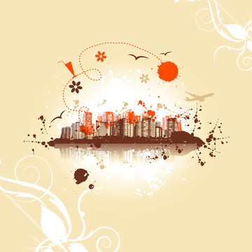城市景觀背景；城市藝術(shù)