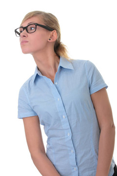 一個(gè)體貼的年輕女人的肖像