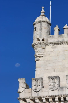 貝倫塔細(xì)節(jié)；lisbon；葡萄牙