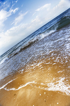 海邊的浪