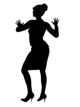 商務(wù)辦公插圖剪影