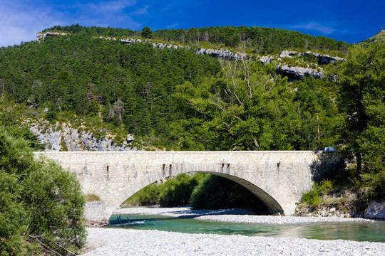 carejuan橋；Verdon Gorge；普羅旺斯；法國
