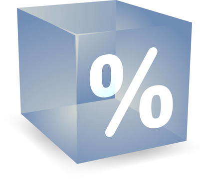 %的立方體圖標