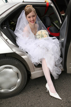 新娘的車