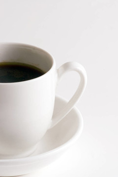 白底白底咖啡杯