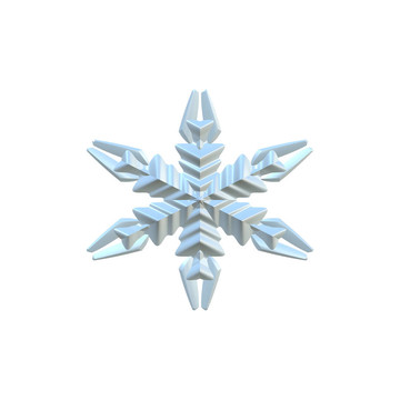 3d雪花
