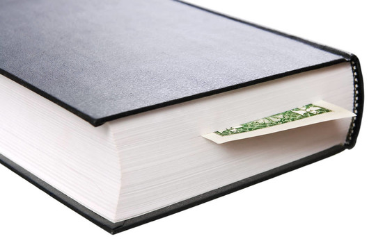 以美元為書簽的書