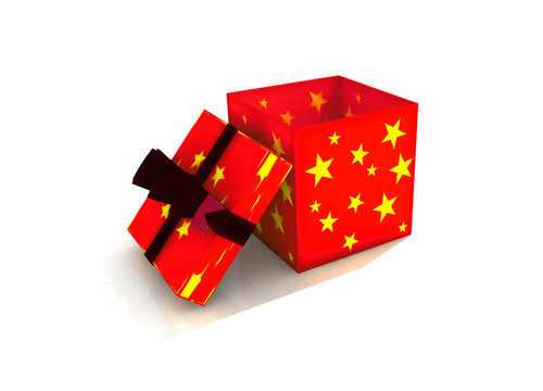 孤立的禮品盒