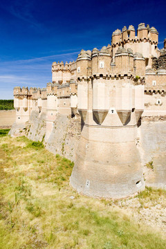 可口的城堡；Segovia Province；卡斯蒂利亞和列昂；西班牙