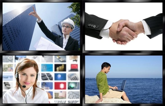 黑框電視多屏墻