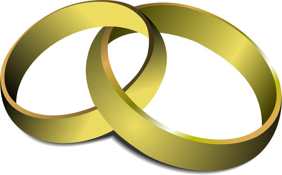 結(jié)婚戒指。插畫(huà)