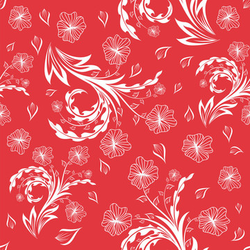 無(wú)縫背景花