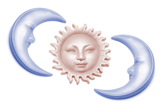 太陽和Moon符號