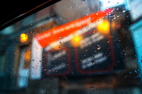雨滴車窗背景