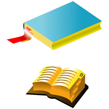 有書簽的兩本書