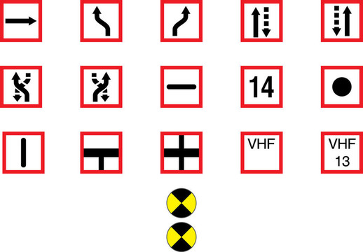 航道標(biāo)志；強(qiáng)制性