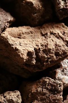粗糙的石頭紋理。工作室的微距鏡頭