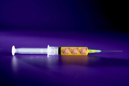 注射豬流感疫苗的隱喻；