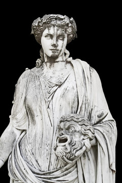 经典的希腊神话女神的雕像