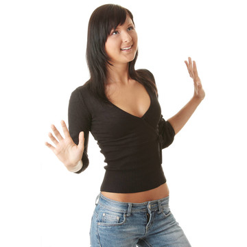 一個(gè)美麗的年輕女人的肖像