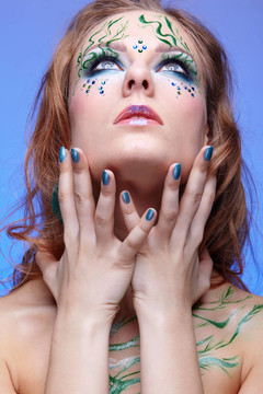 女孩bodyart