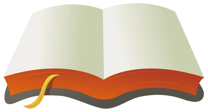 打開的書