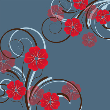 抽象花卉設(shè)計(jì)