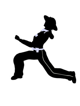 女警官剪影剪影