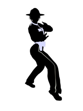 女警官剪影剪影