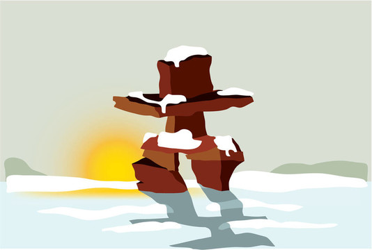 inukshuk日落