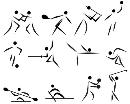 夏季運(yùn)動(dòng)圖標(biāo)集
