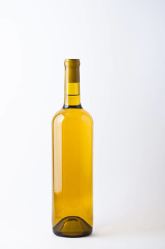一瓶白葡萄酒