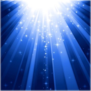 落在光束上的魔法星