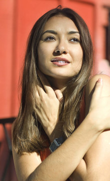 亞洲女孩的畫像