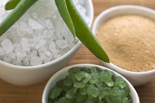 與aloe vera沐浴鹽