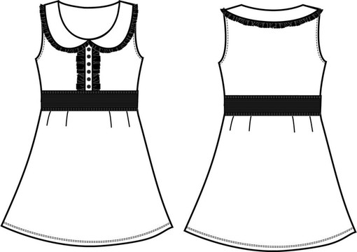 女士時(shí)尚A字裙