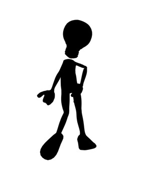 火柴人插圖剪影