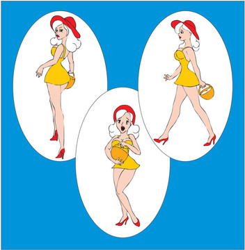 卡通美女