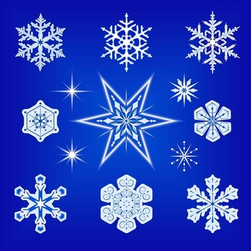 雪花和星星