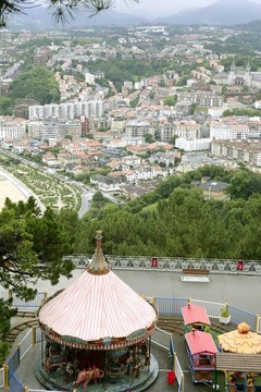 三sebanstian市海鳥瞰圖