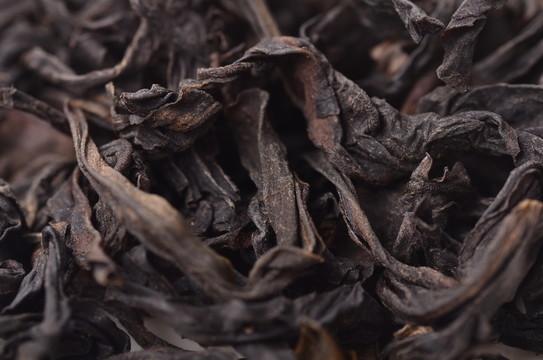 大紅袍茶葉特寫