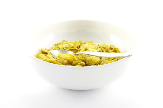 在一碗玉米片