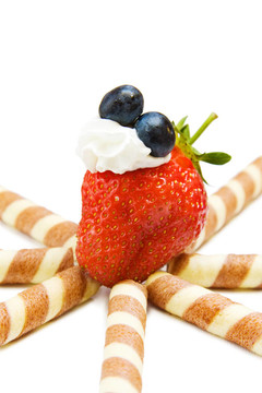 Strawberry和華夫餅