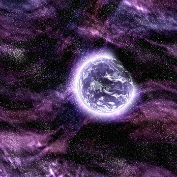 宇宙空間的星球