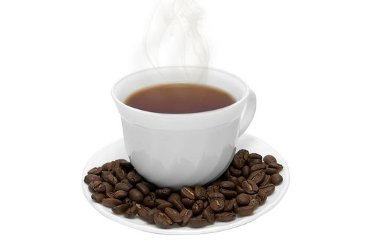 完美的白色咖啡杯