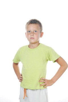 7歲男孩的肖像