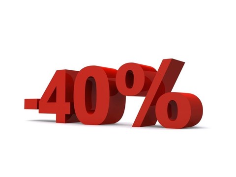 - 40%