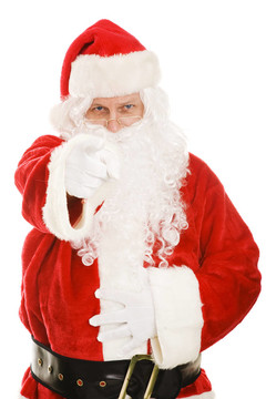 Santa指著你