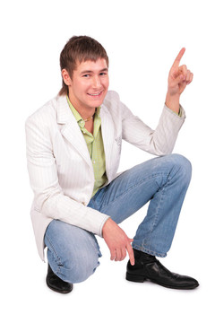 年輕人給的手勢(shì)