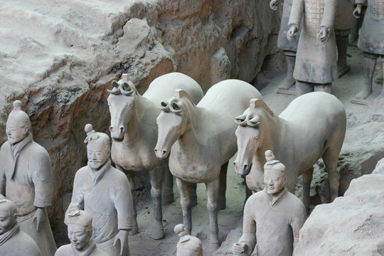 赤陶土兵馬俑-中國(guó)西安